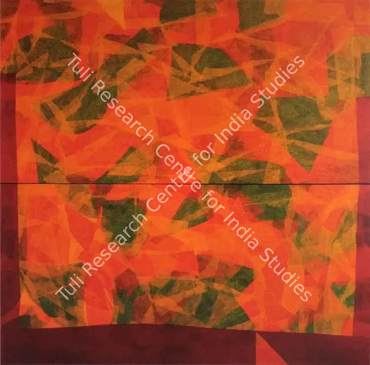 Rawal, Yogesh (Artist). Untitled. Tissue paper, cellulose and synthetic resin on treated wood, 2007 | Painting | FineArts | 00562640