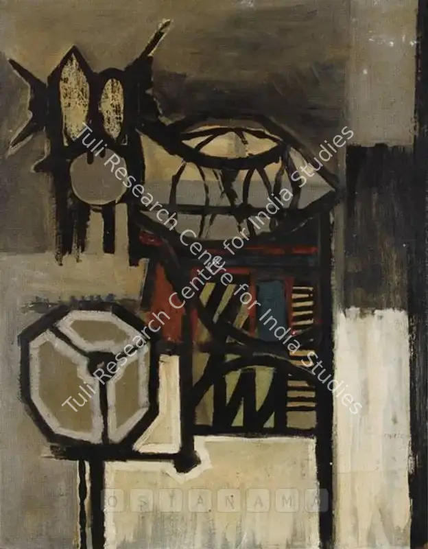 Parvez, Ahmed (Artist). Untitled. Oil on board, 1958 | Painting | FineArts | 00561847
