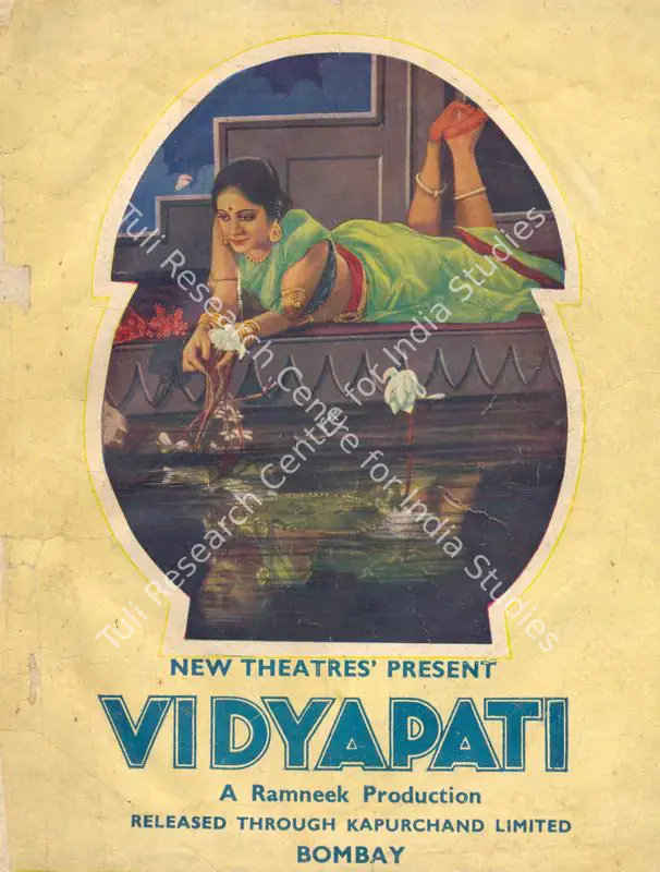 Bose, Debaki (Director), Vidyapati, 1937 | Song-Synopsis Booklet | CinemaEducation | 00780930