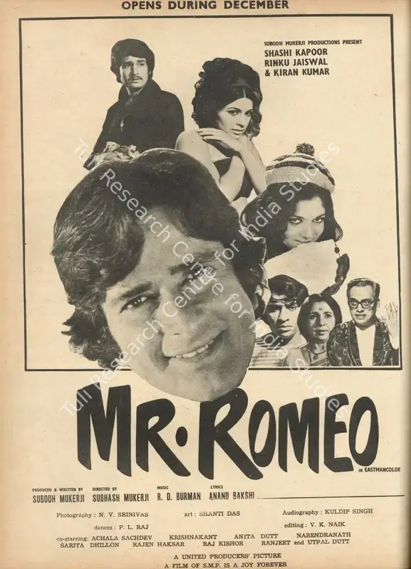 Mukerji, Subodh (Producer), Mr Romeo, 1974 | Advertisement, Star & Style, 23 November 1973 | CinemaEducation | 00791880