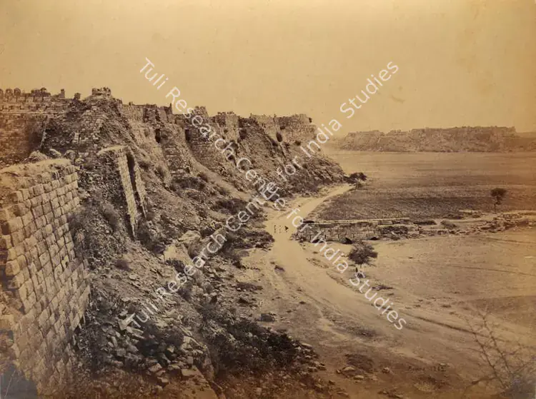 Bourne, Samuel (Photographer). Ruins of Tughlaqabad Fort, Delhi. Albumen print, Mid 1860s | Antiquarian Photograph | Photography | 00116113