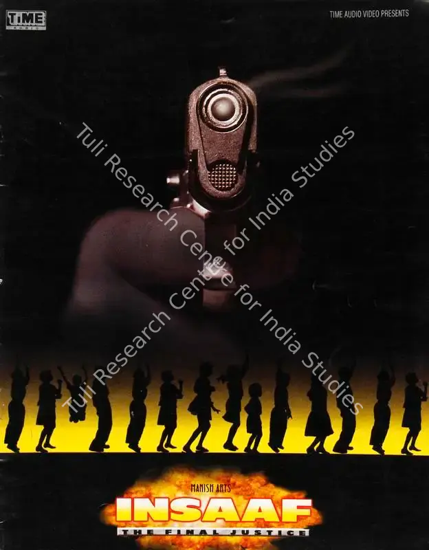 Nirula, Jimmy (Producer), Insaaf, 1997 | Song-Synopsis Booklet | CinemaEducation | 00864859