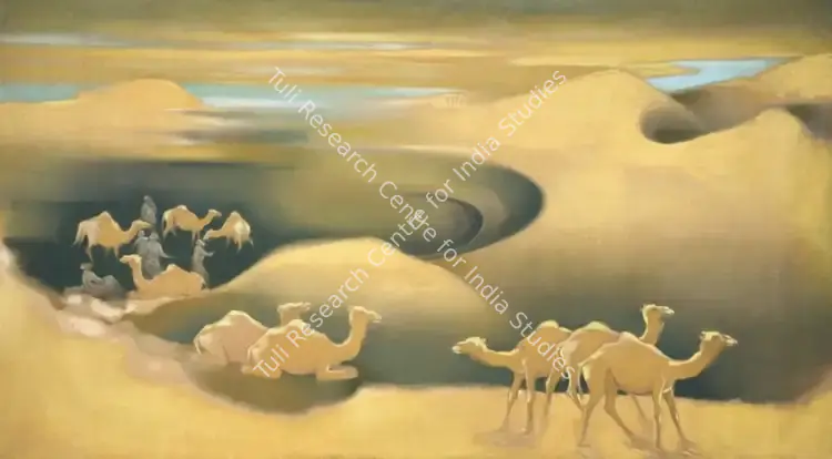 Choyal, P.N. (Artist). Untitled. Oil on canvas, 1983 | Painting  | 00868544