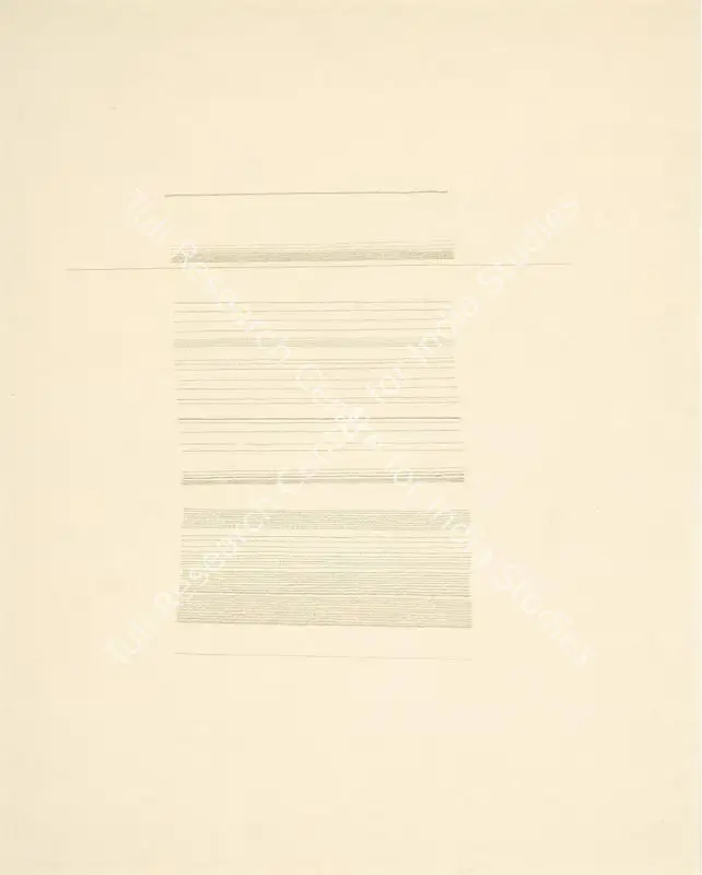 Rawal, Yogesh (Artist). Lines. Silverpoint on paper treated with titanium white, n.d. | Painting | FineArts | 00416325