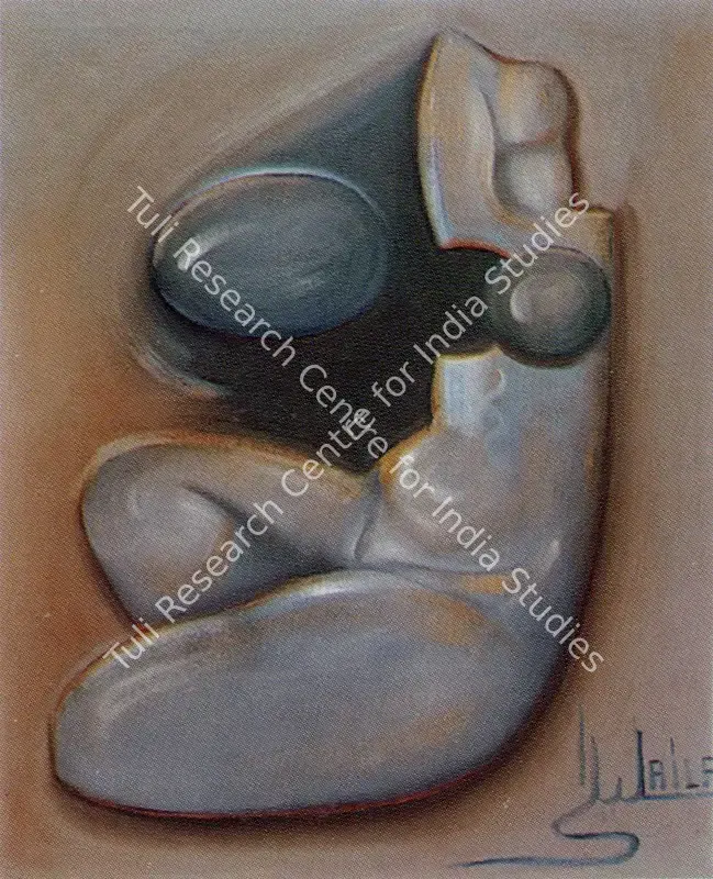 Shahzada, Laila (Artist). Blue Tears. Acrylic on canvas, n.d. | Painting  | 00877112