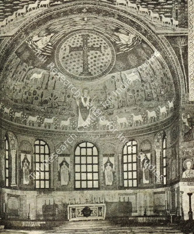 Unknown (Artist). Apse Mosaic. Mosaic on Wall, 6th Century A.D. | Journal of Arts & Ideas, October-December 1983 | Mosaic | Scholarship | 00676923