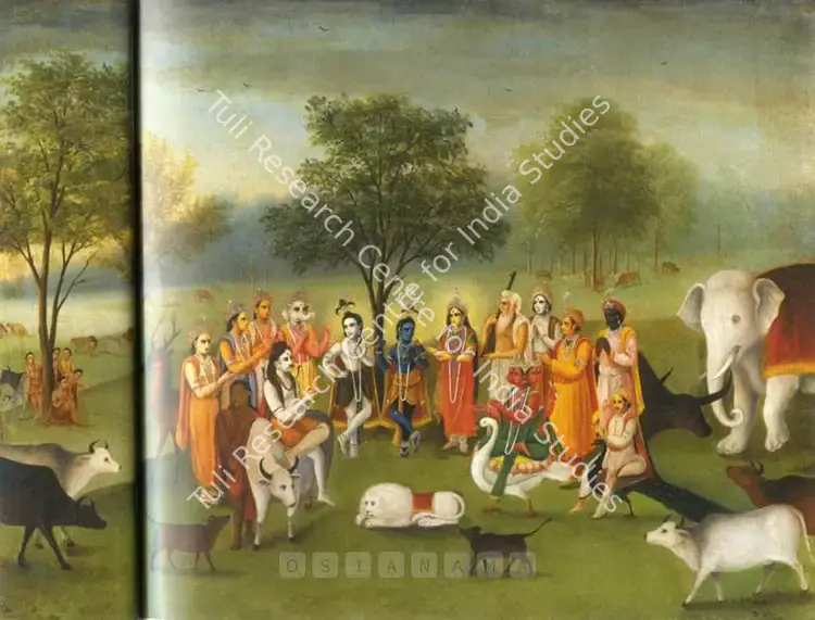 Dutch Bengal School (Artist). Krishna And Balarama. Oil on canvas, early 20th century | Painting | FineArts | 00576810