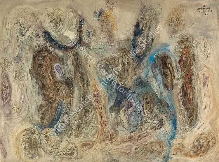 Ambadas (Artist). Untitled. Watercolour and ink, 1966 | Painting | FineArts | 00371705