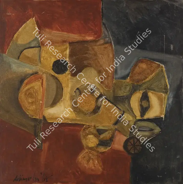 Adimoolam, K.M. (Artist). Untitled. Oil on canvas, 1968 | Painting | EconomicsArt | 00869152