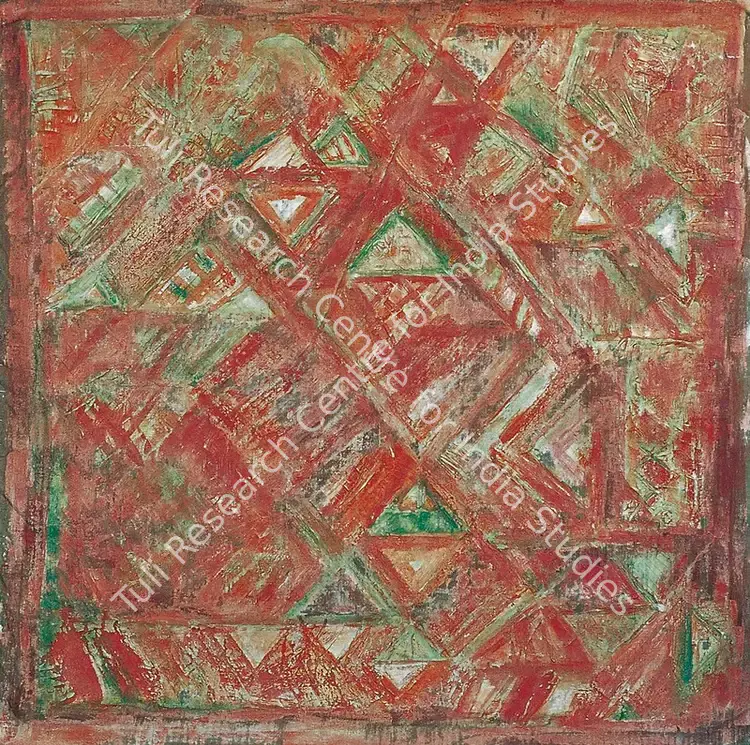 Viswanadhan, V. (Artist). Untitled. Oil on jute, 1970-1974 | Painting | FineArts | 00373457
