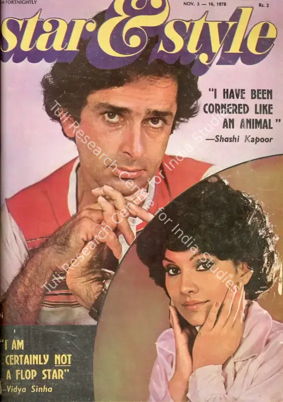 Ewing, Gulshan (Editor) and Harmeet Kathuria (Sub-Editor). Star & Style - A Film Fortnightly. 27(22). Bombay: J.C. Jain, 16 November 1978 | Magazine | CinemaEducation | 00808697