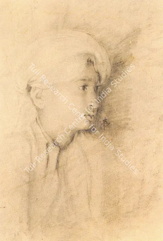 Rahiman, Abalal (Artist). Boy. Watercolour on paper, n.d. | Drawing  | 00877175