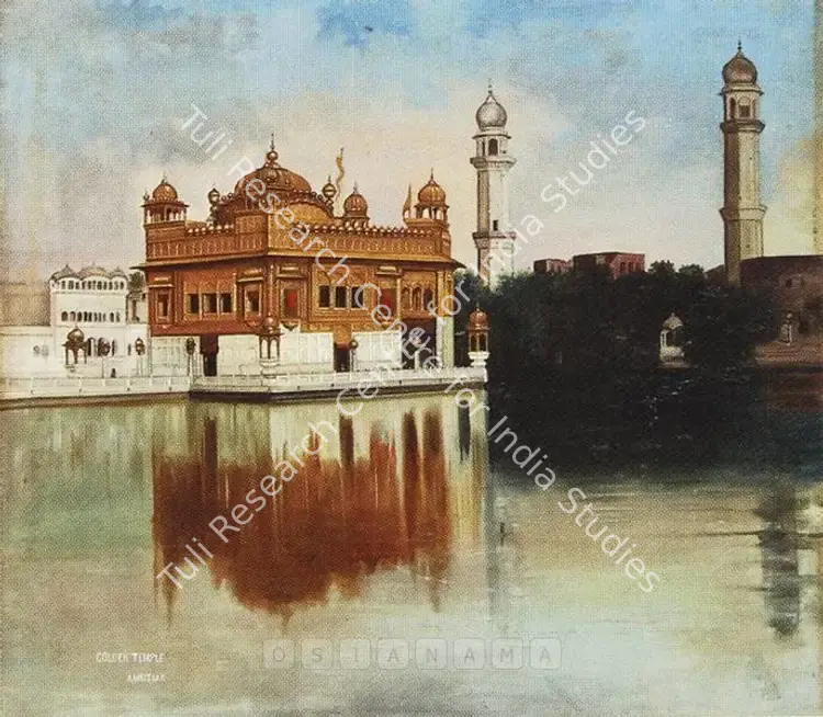 20th Century Indian School (Artist). Golden Temple. Oil on canvas, n.d. | Painting | FineArts | 00375979