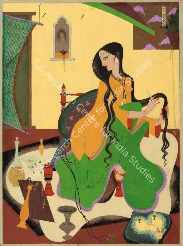 Raiba, A.A. (Artist). Untitled. Gouache on card, 1949 | Painting | FineArts | 00595557