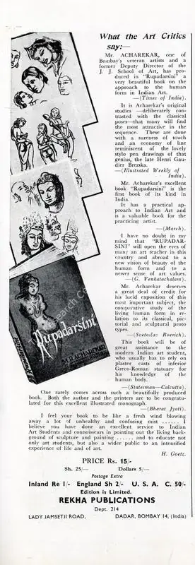 Goetz, Hermann (Essayist). What the Art Critics Say. In <i>Marg.</i> 3(2), p. 63. Bombay: Modern Artists and Architects Research Group, April 1949 | Essay | FineArts | 00668773