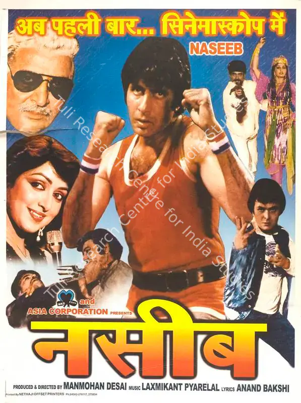 Desai, Manmohan (Producer), Naseeb, 1981 | Full Sheet Poster | CinemaEducation | 00767043