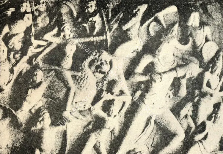 Unknown (Artist). Mahishasuramardini. Relief, 7th Century A.D. | Journal of Arts & Ideas, October-December 1984 | Sculpture | Scholarship | 00676942