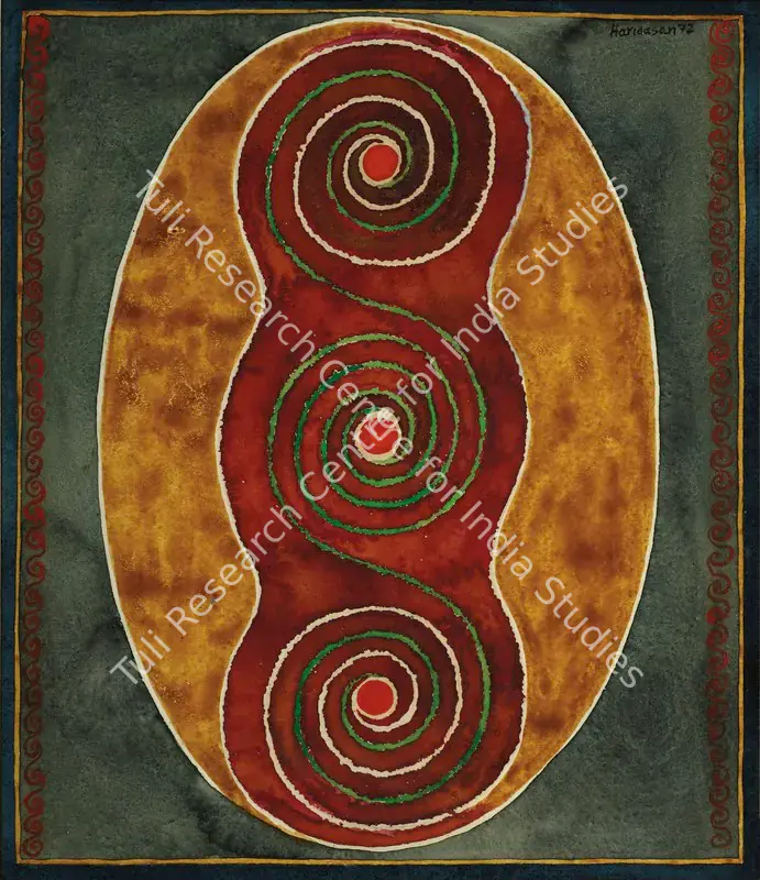 Haridasan, K.V. (Artist). Untitled. Watercolour on paper, 1973 | Painting | FineArts | 00561580