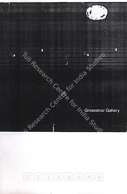 Souza, F.N. (Artist). Human and the Divine Predicament - New Paintings by F.N. Souza. London: Grosvenor Gallery, 1964 | Solo Exhibition Catalogue  | 00876117