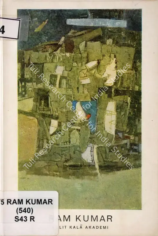 Ram Kumar. New Delhi: Lalit Kala Akademi, 1968 | Edited Book | FineArts | 00845880