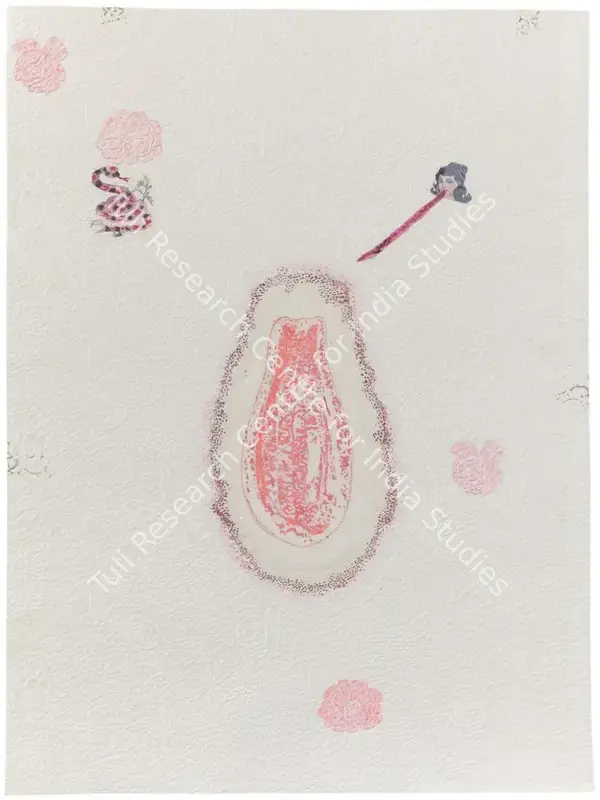 Sen, Mithu (Artist). Untitled. Collage, watercolour and felt tip pen on paper, 2005 | Painting | EconomicsArt | 00870368