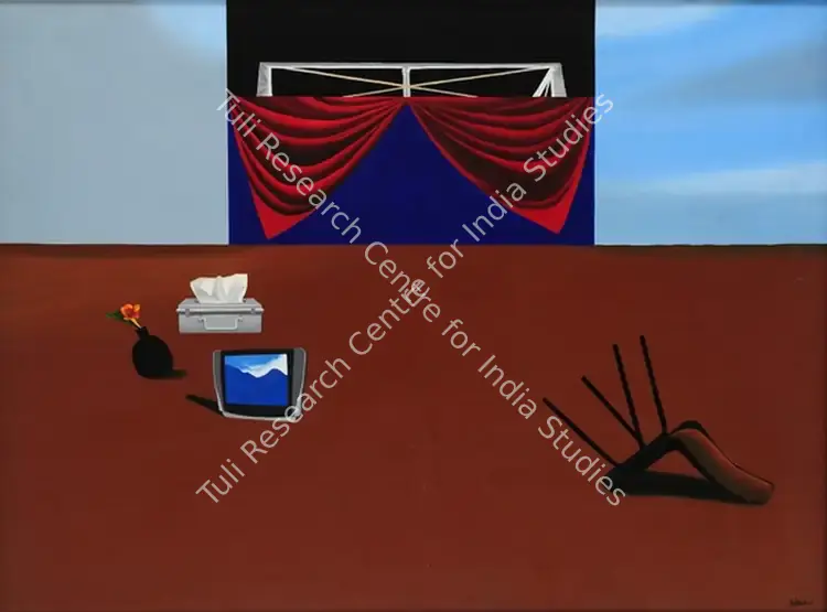 Prasad, Babu Eshwar (Artist). Show must go on. Acrylic on canvas, 2005 | Painting | FineArts | 00647200