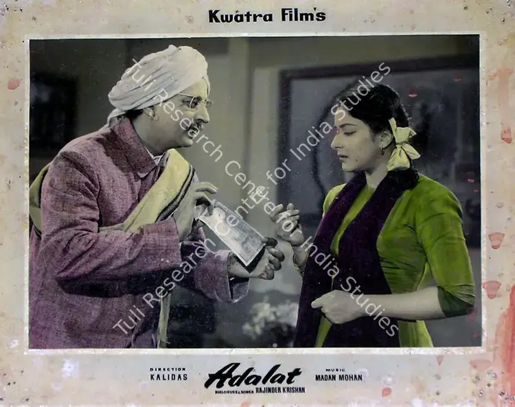 Kwatra, H.S. (Cinematographer), Adalat, 1958 | Lobby Card | CinemaEducation | 00829333