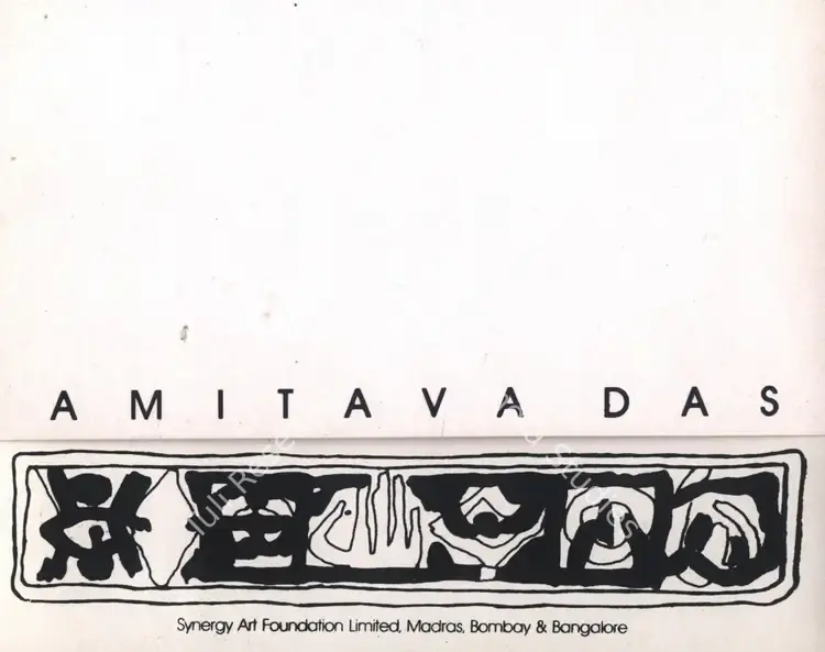 Das, Amitava (Artist). Amitava Das - Exhibition of Paintings 1992 - 1993. Bombay: Sakshi Gallery, 1993 | Solo Exhibition Invitation | FineArts | 00859001