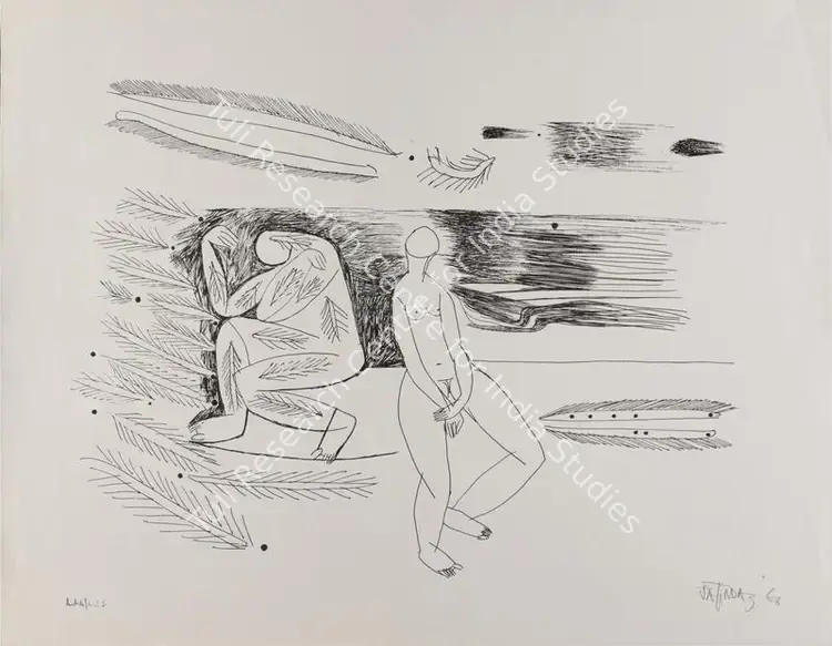 Das, Jatin (Artist). Untitled. Lithograph, 1966 | Graphic Art | FineArts | 00417358