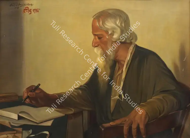Amarasekara, Abraham C.G.S. (Artist). Portrait of Tagore. Oil on canvas, 1934 | Painting | FineArts | 00356587