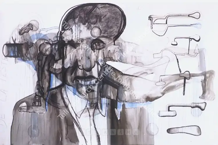 Gupta, Probir (Artist). De La Teste Des Players. Graphite on paper, 2006 | Graphic Art | FineArts | 00576039