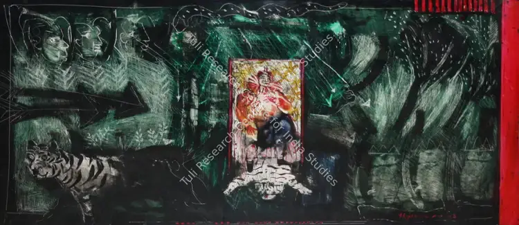 Rao, A. Rajeswara (Artist). Untitled. Mixed media on acrylic sheet, 2005 | Painting | FineArts | 0022804