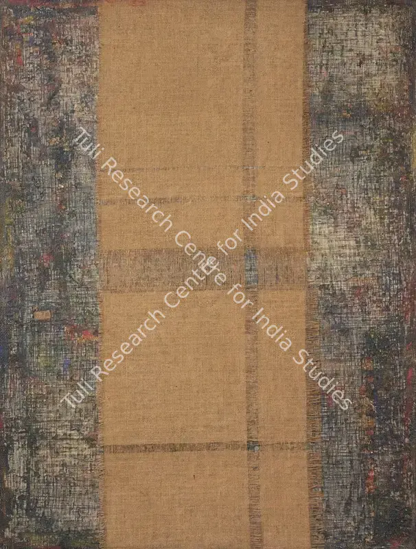 Nai, Manish Limbhachiya (Artist). Untitled. Mixed media on jute, 2001 | Painting | FineArts | 00603803