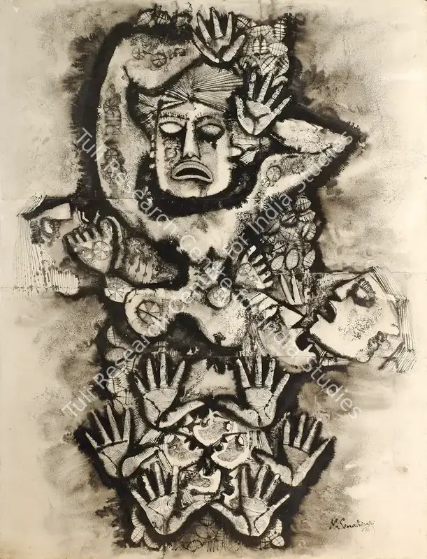 Senathipathi, M. (Artist). Untitled. Watercolour and Ink on paper, 1986 | Painting | FineArts | 00575194