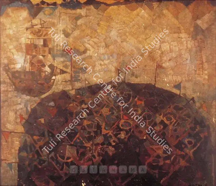Ray, Shyamal Dutta (Artist). The Arrival. Oil on canvas, 1963 | Painting  | 00877553