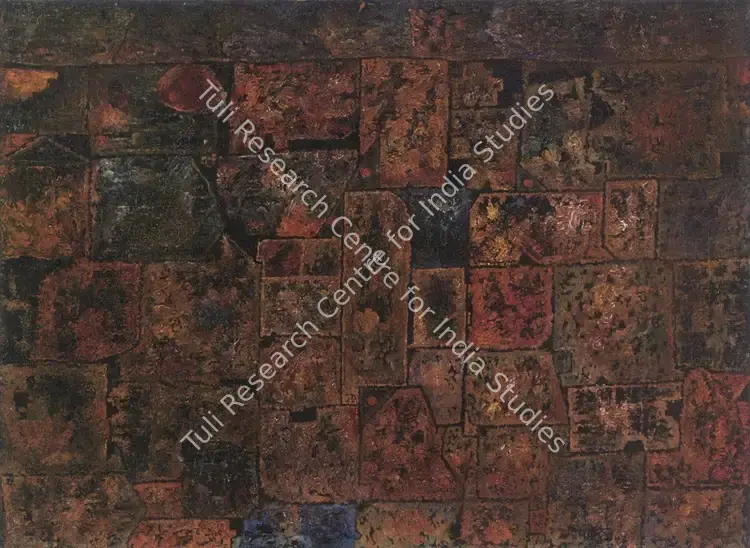 Gaitonde, V.S. (Artist). Untitled. Oil on canvas, 1949 | Painting | FineArts | 00598826