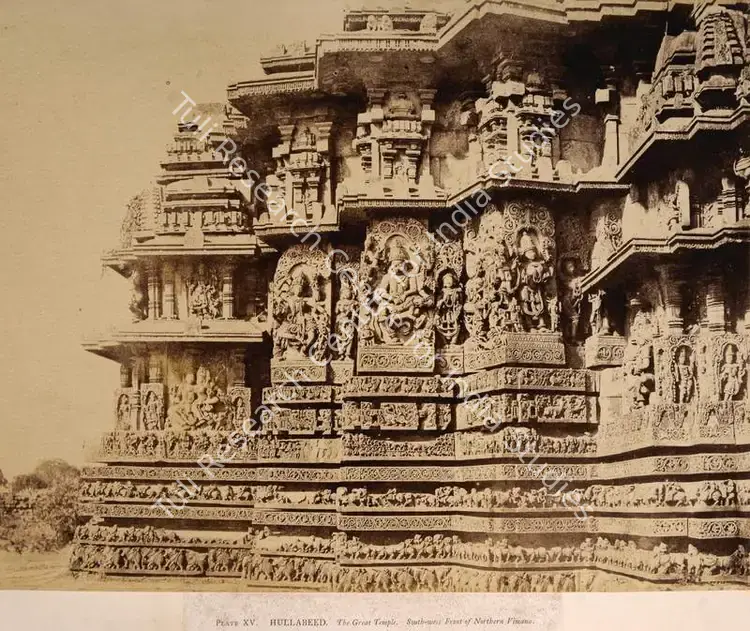 Neill, Andrew Charles Brisbane (Photographer), Hullabeed. The Great Temple. South-west Front of Northern Vimana, 1856 | Antiquarian Photograph | Photography | 00115068