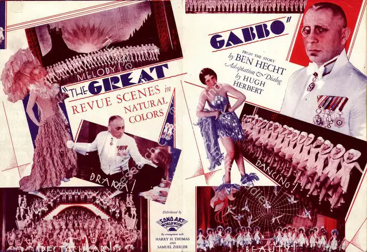 Cruze, James (Producer), The Great Gabbo, 1929 | Handbill | CinemaEducation | 00761073