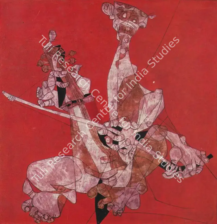 Vaghela, Gautam (Artist). Painting. Gouache, 1965 | Lalit Kala Contemporary, September 1966 | Painting | FineArts | 00534466