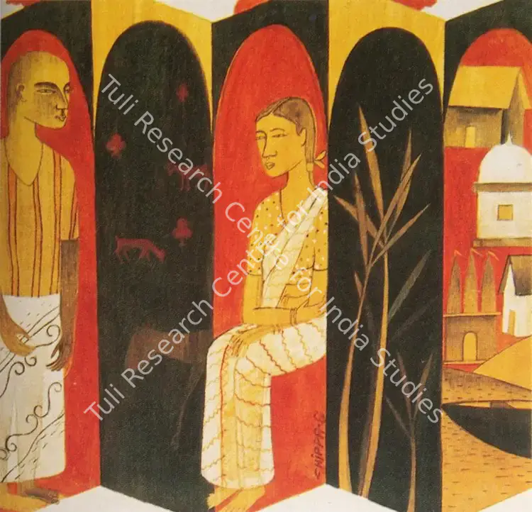 Sudhakar, Chippa (Artist). Untitled. Acrylic and mixed media on wood, n.d. | Painting | FineArts | 00372088