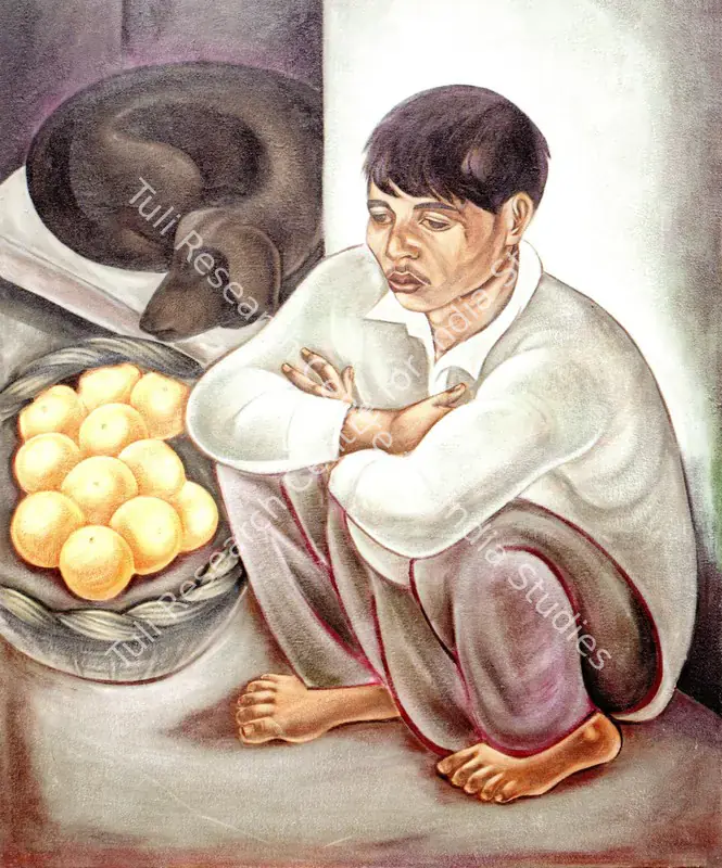 Gujral, Satish (Artist). Vendor Boy. 1953 | Marg, December 2022 - March 2023 | Painting | FineArts | 00675474