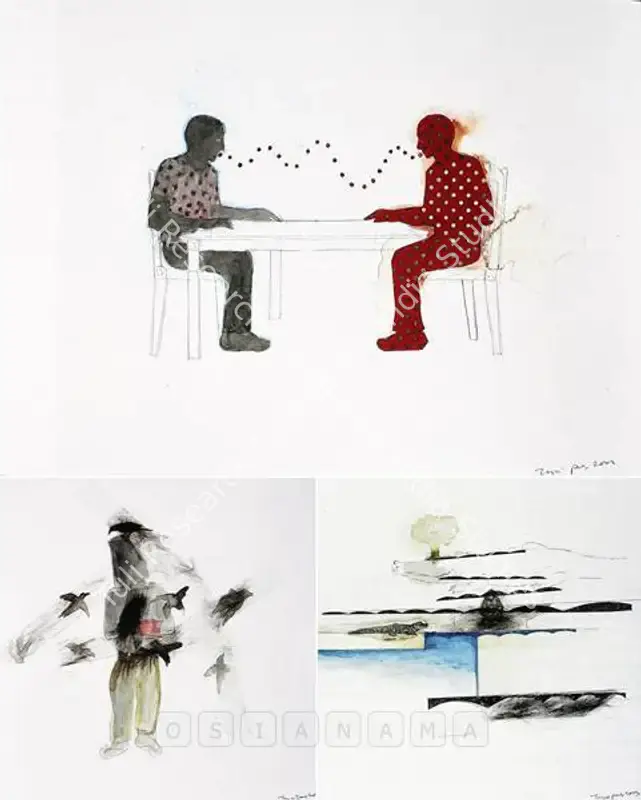 Panda, Jagannath (Artist). Untitled. Mixed media on paper, 2003 | Painting  | 00881541