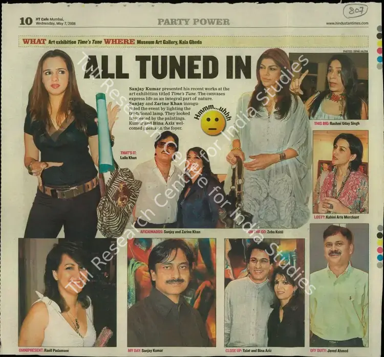 Hazra, Dipak (Photographer). All Turned In. Mumbai: Hindustan Times, 07 May 2008 | Newspaper Clipping | FineArts | 00853346
