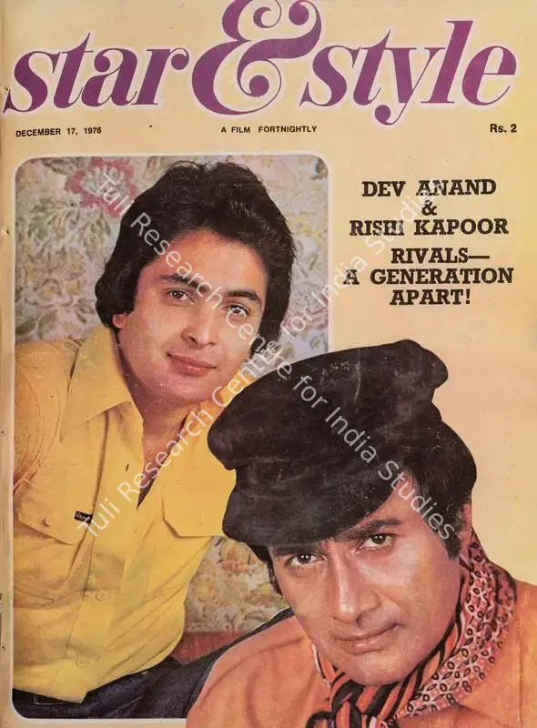 Ewing, Gulshan (Editor). Star & Style - A Film Fortnightly. 25(25). Bombay: J.C. Jain, 17 December 1976 | Magazine | CinemaEducation | 00808649