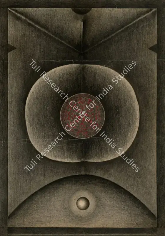 Swaroop, Jyoti (Artist). Untitled. Pencil and colour pencil on paper, c.1968 | Painting | FineArts | 00357424
