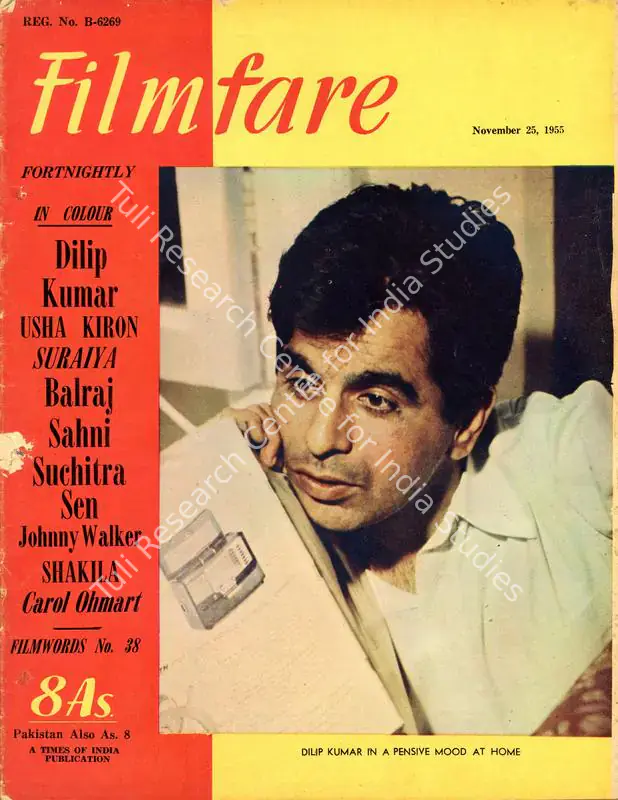 Mandy, C.R. (Editor). Filmfare - The Fortnightly Film Magazine. 4(24). Bombay: Pyarelal Sah,  c/o The Times of India, 25 November 1955 | Magazine | CinemaEducation | 00793187