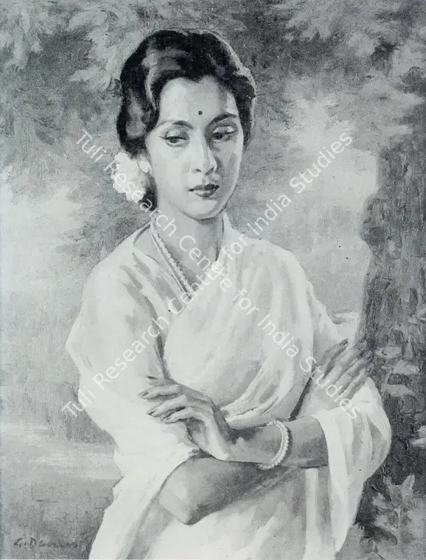 Deuskar, Gopal (Artist). Maharasthtrian Belle. n.d. | Marg, September 1985 | Painting | FineArts | 00675091