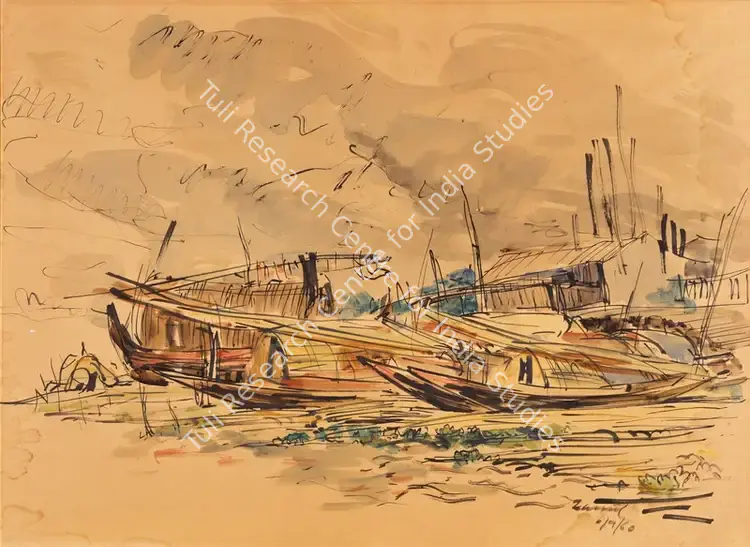Abedin, Zainul (Artist). Untitled. Watercolour on paper, 1960 | Painting | EconomicsArt | 00871581