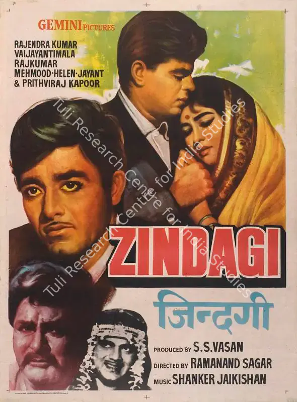 Sagar, Ramanand (Producer), Zindagi, 1964 | Full Sheet Poster | CinemaEducation | 00770667