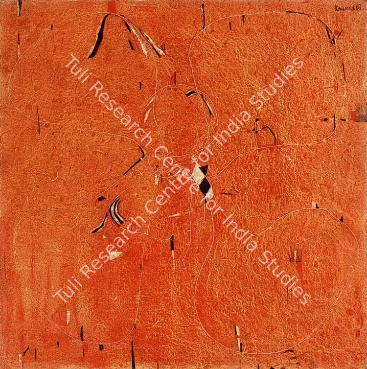 Khanna, Balraj (Artist). Saffron Square '67. Oil on canvas, 1967 | Painting | FineArts | 00373930
